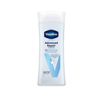 Vaseline فازلين العناية المكثفة الإصلاح المتقدم لوشن الجسم ترطيب عميق 48 ساعة 400 مل - ترطيب طويل الأمد، للبشرة شديدة الجفاف