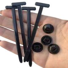 20/50/100/200pcs Multi-Function Cable Tie Clips, Perforated Rivet Fasteners For Engine Base, Fender Liner, Trunk Lid, Cable Ties, Car Accessories, Backyard Supplies, Home Decor, DIY Accessories - Heart-piercing Nail - View 9