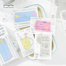 30張 PaperMore Today Sweet 系列便利貼，韓系美學備忘錄紙，復古裝飾底紙，適用於日記、手帳剪貼簿、計畫本及日常辦公備忘 - B - 查看 1