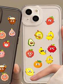 Single Original Anthropomorphic Fruit Character Decorative Stickers - Multicolor - View 4