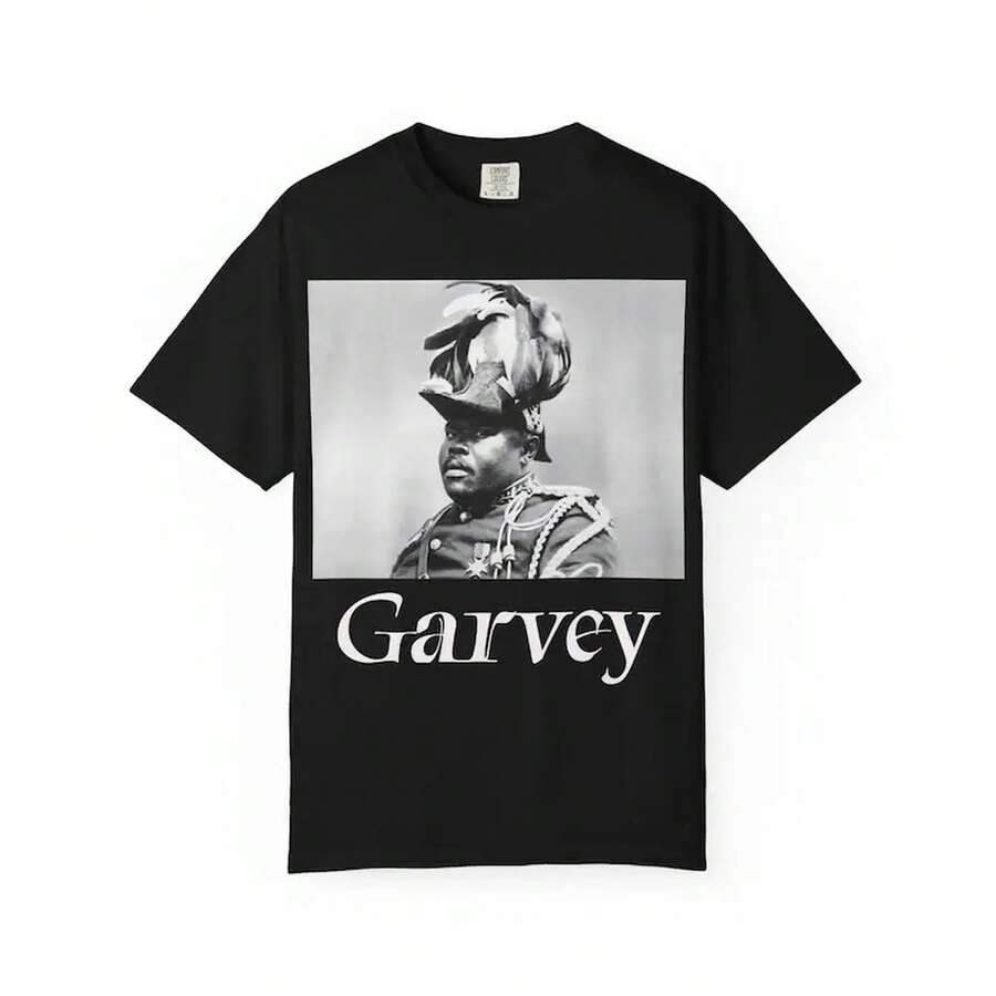T-shirt Marcus Garvey - Noir - Voir 1