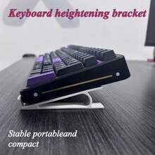 Desktop Keyboard Riser Stand, Anti-Slip Ergonomic Keyboard Lift Rack, Space-Saving Desk Organizer, Suitable For Most Standard Mechanical Keyboards, Office And Gaming Keyboards - A - View 4