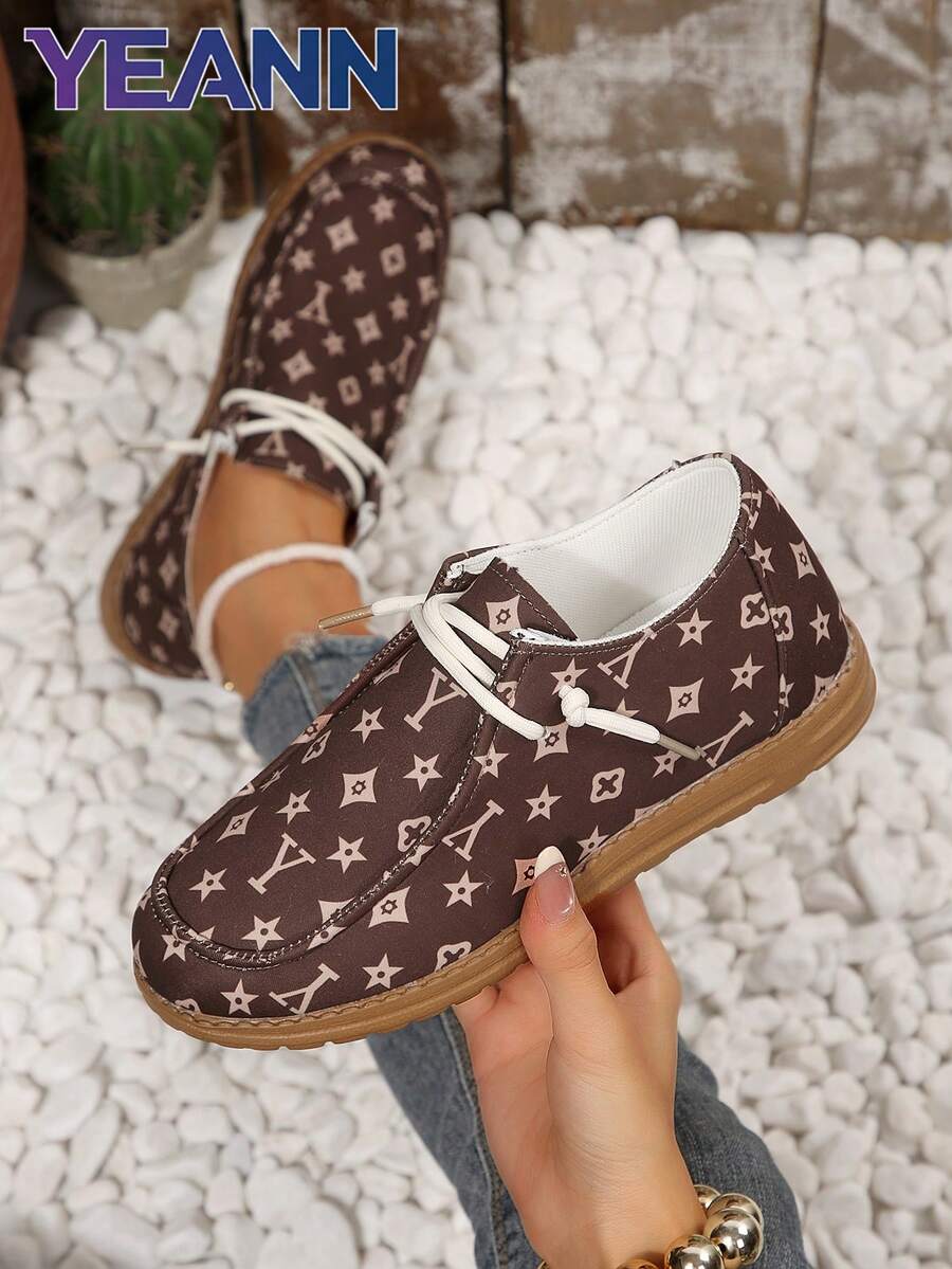 2026 New Women's Vintage Striped Lace-Up Sneakers, Casual Colorblock Low-Top Training Shoes, Comfortable Flat Rubber Sole Athletic Shoes, Suitable For Daily Wear
