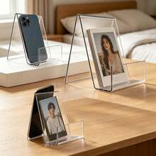 Acrylic Bookshelf Transparent Stand Acrylic Display Rack Desktop Storage Phone Holder Transparent Bookshelf Mall Library Book Storage Rack Book Support - Multicolor - View 2