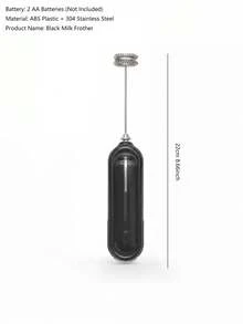 1pc Milk Frother, Wireless Battery-Operated Milk Foam Maker, Milk Shake Mixer, Home Baking Tool, Cross-Border Milk Foamer, Suitable For Milk, Coffee, Lattes, Matcha, Cappuccinos, And Hot Chocolate - Multicolor - View 9