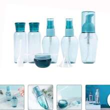 Portable Travel Toiletry Refill Bottle Set, Multi-Size Spray Lotion Cream Empty Bottles, Includes Full Set Of Refill Tools, Travel Skincare Refill Containers - A - View 5