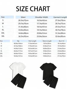 Random 3 Sets, Send 1 Set, Red, White, And Black Champion Tight Icon Pattern Crew Neck Short-Sleeve T-Shirt And Shorts Set, Summer Outdoor Sportswear, - Black - View 4