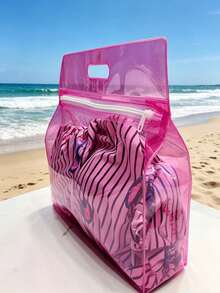 EA Swimming Bag: Wet And Dry Items Separate Storage Bag, Suitable For Beach Or Pool Travel, Swimsuit Storage Bag, Zipper Closure Design, Lightweight And Convenient, Suitable For Storing Swimsuits, Towels And Travel Essentials, Perfect For Beach, Pool, Gym And Vacation Occasions - Multicolor - View 3