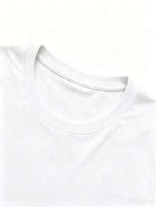 Funny Physics I Had Potential Graphic Crew Neck Short Sleeve Tee Casual Oversized Unisex Street T-Shirt - 白色 - 查看 2