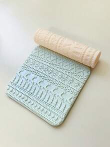 Geometric Embossed Rolling Pins, Wave, Snowflake Embossed Rolling Tools, Suitable For DIY Earrings And Handmade Crafts - Texture Roller - View 9