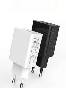 歐盟標準 5V2A USB 充電器適配器，歐盟插頭 USB 快充充電器，相容於 Apple、手機，USB 壁式充電器，歐盟插頭手機充電器 - 查看 1