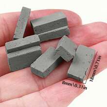 400Pcs Premium Realistic Mini Bricks, 1:16 Scale Gray & Red Miniature Brick Blocks, Exquisite Fake Brick Model Materials For Dollhouse, Mini Garden Landscape, DIY Scene Construction & Architectural Craft Projects - A - View 12