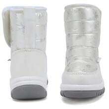 Kids Winter Snow Boots Mermaid Stars Cartoon Pattern Warm Boots Warm Cartoon Pattern Outdoor Snow Boots Pink For Kids - White - View 7