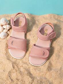 Girls' Open Toe Sandals Soft Sole Comfortable Footbed Adjustable Strap Casual Outdoor Beach Pink - Pink - View 4