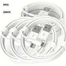 1/3/5PCS USB To Lightning Charging Cable Compatible With IPhone Charger Cord Compatible With IPhone 17 16 15 14 13 12 11 Pro Max XR XS X 8 7 6 Plus SE Compatible With And More - Multicolor - View 13