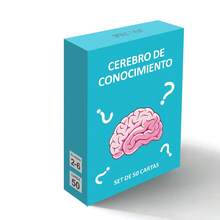 SMILE TALK Knowledge Brain Q&A Card Game, 50 Fun Q&A Cards, 5 Difficulty Levels, 3 Play Modes, Portable Brain Training Multiplayer Tabletop Game, Family Game Night, Party, Travel Interactive Toy, Creative Holiday Gift For Halloween, Thanksgiving, Christmas 50Cards - Baby Blue - View 5