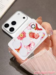 1pc Hibiscus & Strawberry Pattern Camera Lens Protector, Compatible With IPhone 17Pro/17 Pro Max; Made Of Tempered Glass, Full Coverage Design, High Definition & Clear, Anti-Scratch & Anti-Fingerprint, Compatible With Phone Cases, Easy To Install. - Clear - View 12