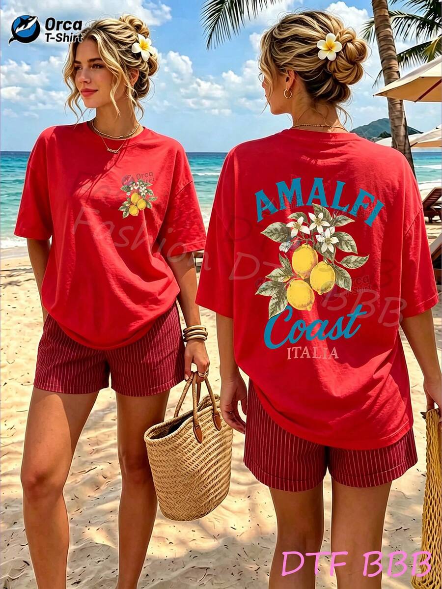 Women T-Shirts - 紅色 - 查看 1
