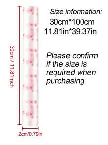 1 Roll Cherry Blossom Pattern Moisture-Proof Mat, Drawer Liner, Refrigerator Mat, EVA Waterproof Fridge Liner, Cabinet Liner, And Simple Placemat. Suitable For Kitchen Utensils, Kitchen Liners, Room Decor, And Home Decor. - Cherry Blossom - View 8