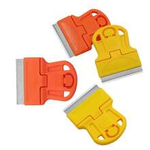 2pcs Plastic Mini Scraper, Multifunctional Cleaning Blade, Used To Remove Stickers, Old Glue, Car Window Film, Glass Glue, Glue Removal Tool Shovel, Used To Scrape Paint, Stickers, Labels, Stains And Debris, Household Cleaning Tool - Handheld Design - View 3