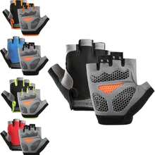 Breathable Half Finger Sports Gloves, Non Slip Shock-Absorbing Palm Pads, Adjustable Wrist Strap Gloves For Cycling Gym Workout Climbing Outdoor - Multicolor - View 11