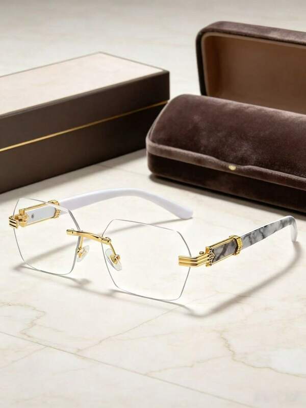 1 Pair Large Fashion Women's Minimalist Retro Fashion Glasses, Suitable For Daily Wear