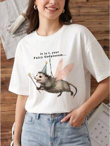 Women T-Shirts - 白色 - 查看 2
