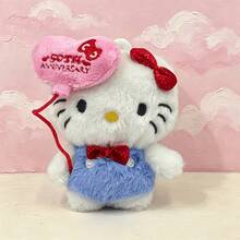 1個 Hello Kitty 50週年紀念毛絨包包掛飾，愛心氣球 Kitty 吊飾，可愛角色背包配件，柔軟毛絨動物裝飾，韓系可愛女孩禮物 - 彩色 - 查看 11