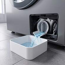 White Washing Machine Drain Pan, Practical Anti-Overflow Design, Suitable For Front-Loading Washing Machines, Easy Installation In Minutes - Multiple Styles - View 2
