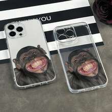 Gorilla Pattern Phone Case Suitable For IPhone 17 16 15 14 13 12 11 Pro/Max/Plus Transparent Anti Drop Back Cover - ™ - 查看 6