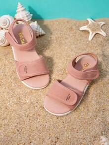 Girls' Open Toe Sandals Soft Sole Comfortable Footbed Adjustable Strap Casual Outdoor Beach Pink - Pink - View 10