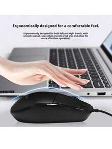 Lenovo Wired Mouse Office Mouse Big Red Dot MW21 Wired Mouse Laptop Desktop Mouse - View 5
