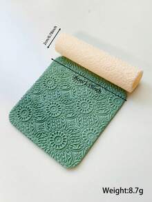 Geometric Embossed Rolling Pins, Wave, Snowflake Embossed Rolling Tools, Suitable For DIY Earrings And Handmade Crafts - Texture Roller - View 19