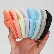 1/5/10pcs Deep Cleansing & Exfoliating Facial Sponges, Random Color And Shape, Reusable, Removes Blackheads And Deep Dirt, Suitable For Makeup And Skincare - Multicolor - View 1