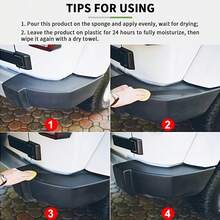 JB-XPCS Car Plastic Restorer - Black Plastic & Leather Repair Cream, High Concentration Pigment & Strong Coverage, Long-Lasting Hydrophobic Coating, Suitable For Outdoor Use, Deep Repair For Faded Surfaces, 2-3 Years Weather Resistance YT2011 - Plastic Restorer - View 8