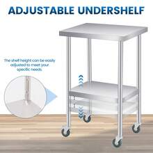 Outdoor Coffee Tables - Double Layer With Wheels - View 1