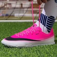 Nike 男鞋VAPOR 17 ACADEMY TF運動訓練足球鞋 - 玫紅色/黑色 - 查看 6
