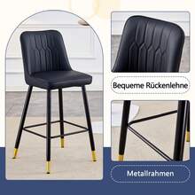 Bancos de bar - Preto - Ver 6