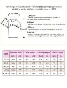 New Arrival Tween Girl Y2K Retro Anime T-Shirt Vintage Streetwear Oversized Manga Tee, Stretchy Unisex Summer Top For Casual & Themed Events - 黑色6 - 查看 5