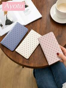 Roter minimalistischer Auto-Registrierungs- & Versicherungsdokument-Organizer mit Polka-Dot-Muster, Handschuhfach-Aufbewahrungsorganizer, geeignet für Autos und LKWs, kann wichtige Dokumente, Führerschein, Reisepass, Karten, kleine Auto-Accessoires und andere Dokumente aufbewahren - mehrfarbig - Übersicht 6