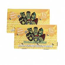2in1 New Gorilla Series 78MM Length Flavored Rolling Papers, Mint/Honey Two Flavors, Smoking Accessories Hand Rolling Papers, Rolling Papers With Filter Tips, Essential Hand Rolling Papers For Smokers! - View 2
