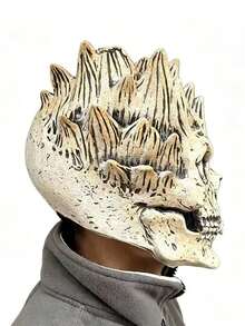 1pc 2026 New Halloween Skeleton Skull Warrior Death Skull Demon Skull Horror Latex Mask - View 4