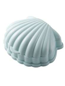 1pc Creative Seashell Soap Dish, Dorm Bathroom Home Soap Holder, Non-Soaking Soap Rack, Cute Drainage Soap Box - Multicolor - View 11