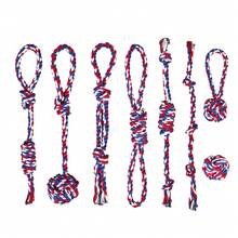 Multi-Piece Camouflage Dog Chew Rope Knot Toys, Durable Training Interactive Dog Rope Toys, Suitable For Dogs Of All Sizes To Play And Interact. Multi-Functional Teething Rope, Indoor And Outdoor Training And Teeth Cleaning Dog Toys/Dog Stuff - Multicolor - View 11