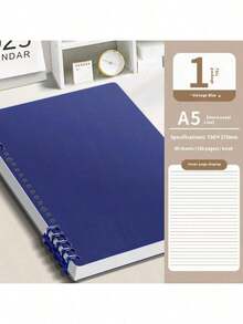 1 Pc A5 Soft Cover Loose Leaf Notebook, 60 Sheets/120 Pages Detachable Spiral Bound, Thickened Student Memo Pad, Suitable For Office Or School, Stationery, Elegant Ruled Notebook - High Quality A5 Notebook, Suitable For Office, School And Travel, Durable, Portable, Perfect For Writing, Journaling And Note-Taking - Multicolor - View 15