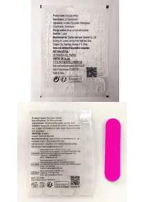10 piezas de uñas postizas cuadradas cortas hechas a mano, estilo vintage soft girl, Y2K pintadas a mano con lazo rojo, corazón, lazo negro, lazo blanco, purpurina grande, coloridas, con strass y perlas, set de uñas postizas para dedos - Multicolor - Ver 5