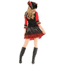 Halloween Theme Women Fancy Dress ,Parent-Child Role Playing Cosplay Costumes,Female Pirates Captain Of The Caribbean - Multicolor - View 3