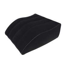 1pc Ergonomic Layered Inflatable Support Cushion, Soft Flannel Surface, Seamless Leak-Proof Design, Quick Inflation & Deflation, Washable & Durable, Multi-Functional Portable Leg/Knee/Hip Relief Pad, Suitable For Bed Rest, Reading, Camping - Multicolor - View 9