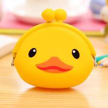 Cute Cartoon Animal Coin Purse With Snap Closure;Silicone Pouch Suitable For Storing Coins,Cables,And Earbuds,Purse Essentials Items,Halloween,Wallet - Multicolor - View 18