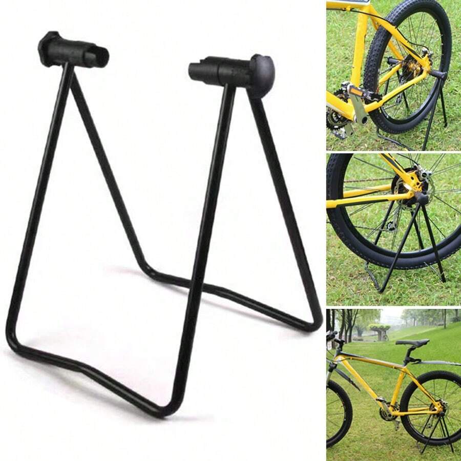 Bicycle Trainer Stationary Bike Cycle Stand Indoor Exercise Hi-Quality Foldable - Black - View 1